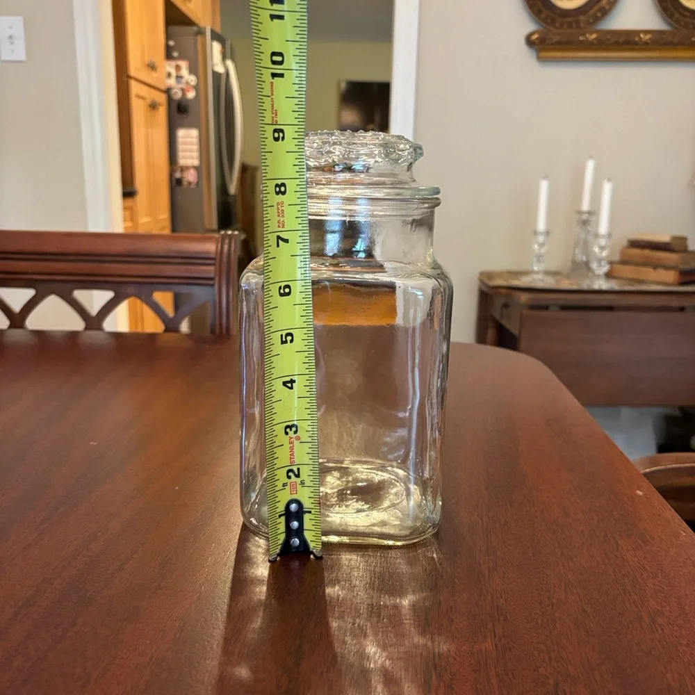 Anchor Hocking Large Glass Canister Apothecary Jar Vintage